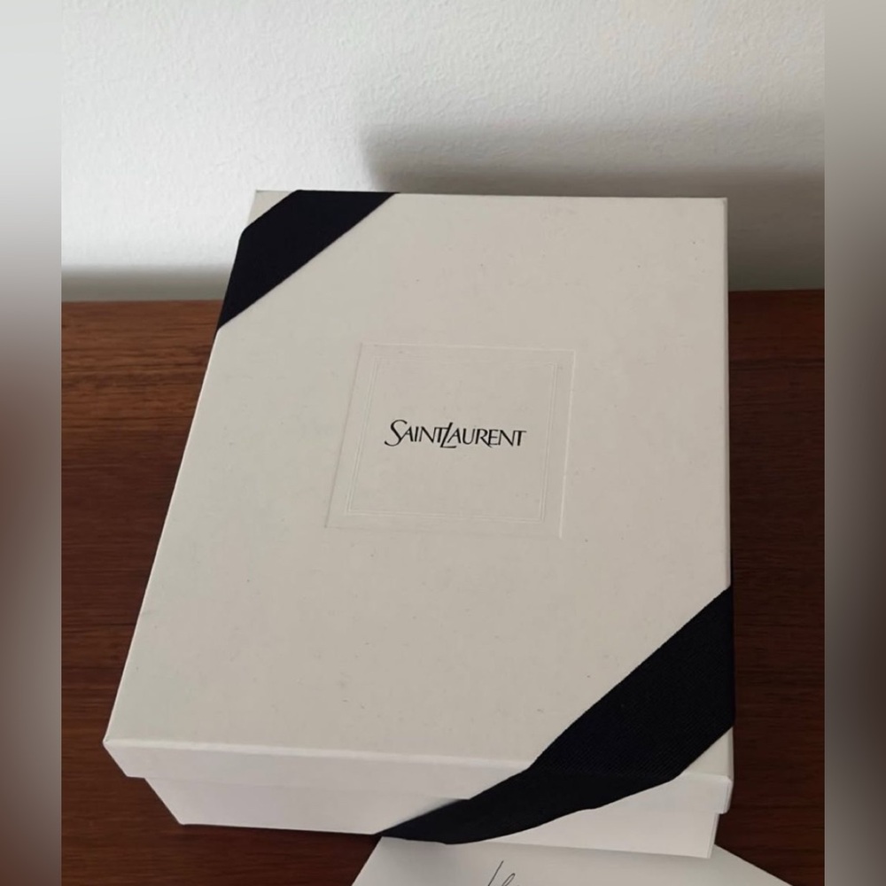 Saint Laurent White Box with Black Ribbon